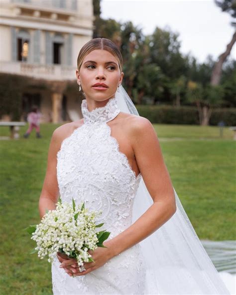 sofia richie wedding dress chanel|Chanel camellia wedding dress.